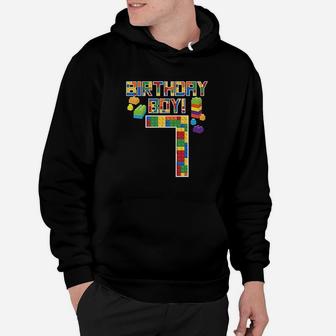 7Th Birthday 7 Years Old Building Boys Hoodie | Crazezy CA