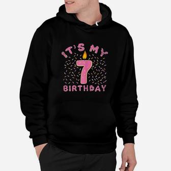7Th Birthday 7 Years Old Donut Lover Hoodie | Crazezy UK