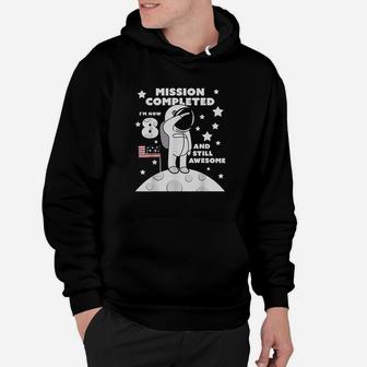 8Th Birthday 8 Year Old Astronaut Mission Completed Hoodie | Crazezy UK