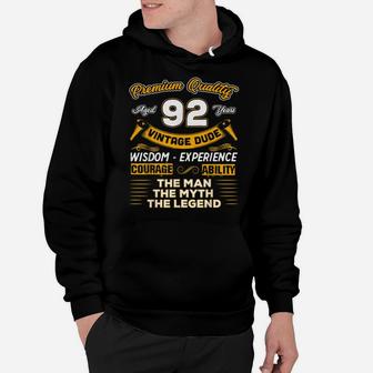 92Nd Birthday Gifts The Man Myth Legend 92 Years Old D4 Hoodie | Crazezy UK