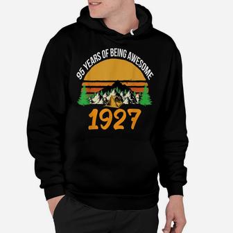 95 Years Of Being Awesome 1927 95Th Birthday Boys Girls Hoodie | Crazezy CA