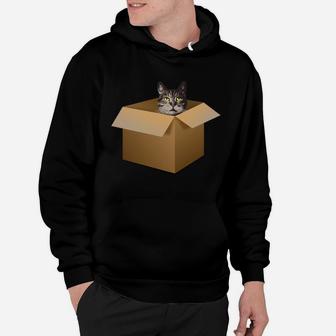 A Cat In A Box Hilarious Cat Lovers Tshirt Kitty Cat Moms Sweatshirt Hoodie | Crazezy DE