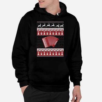 Accordion Ugly Christmas Sweater Xmas Sweatshirt Hoodie | Crazezy DE