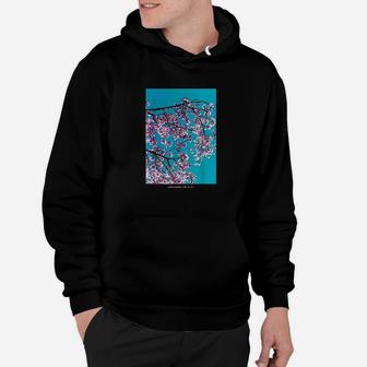 Aesthetic Japanese Cherry Blossom Streetwear Graphic Hoodie - Thegiftio UK