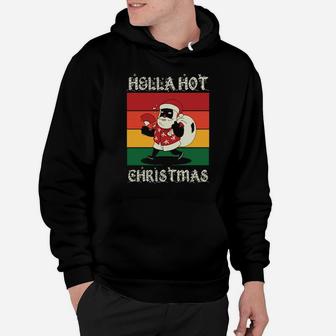 African American Hipster Santa Hoodie - Monsterry