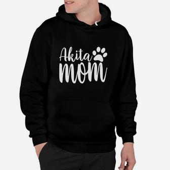 Akita Mom Dog Lover Printed Hoodie | Crazezy