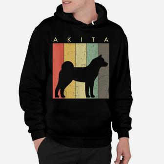 Akita Tshirt - Akita Dog Lover Gift Retro Vintage Style Hoodie | Crazezy