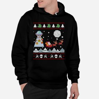Alien And Santa Christmas Gifts Sweatshirts For Women Men Sweatshirt Hoodie | Crazezy AU