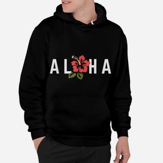 Aloha Hawaii Hibiscus Hawaiian Island Tropical Floral Flower Hoodie | Crazezy CA