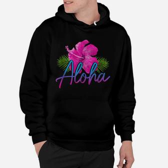 Aloha Hawaiian Islands Hawaii Surf Hibiscus Flower Surfer Hoodie | Crazezy DE