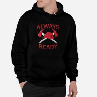 Always Rescue Firefighter Axes Fire Hoodie | Crazezy