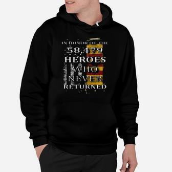 American Flag In Honor Of The 58 479 Heroes Who Never Returned Hoodie - Monsterry