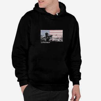 American Flag With Diver Hoodie | Crazezy