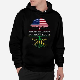 American Grown With Jamaican Roots - Jamaica Hoodie | Crazezy