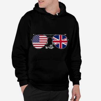 American Raised With British Roots Usa United Kingdom Flag Hoodie | Crazezy