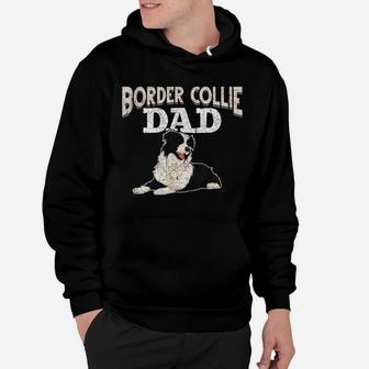 Animal Dad Fathers Day Dog Lover Men Border Collie Sweatshirt Hoodie | Crazezy DE