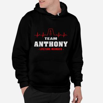 Anthony Surname Proud Family Team Anthony Lifetime Member Hoodie | Crazezy CA