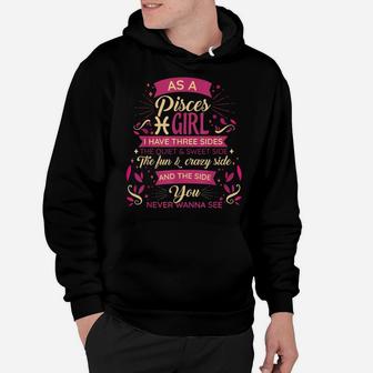 As A Pisces Girl Birthday Astrology Zodiac Sign Women Pisces Hoodie | Crazezy