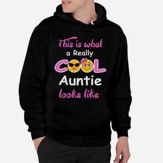 Auntie Cool Funny Birthday Christmas Gift Idea Sweatshirt Hoodie | Crazezy DE