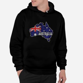 Australia Flag Map Hoodie | Crazezy AU