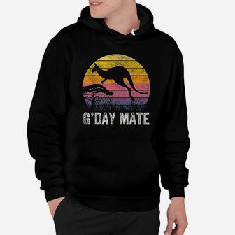 Australia G Day Mate Kangaroo Australian Symbol Hoodie | Crazezy CA