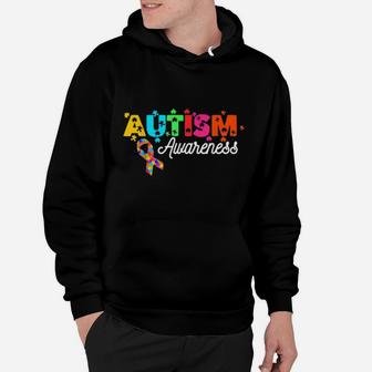 Autism Ribbon Autism Awareness Autistic Autism Moms Hoodie - Monsterry AU