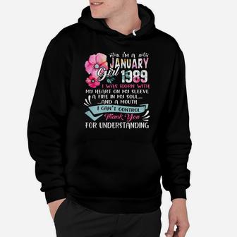 Awesome Since 1989 32Nd Birthday I'm A January Girl 1989 Hoodie | Crazezy
