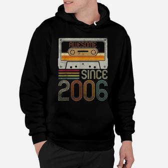 Awesome Since 2006 15Th Birthday Vintage 15 Years Old Youth Hoodie | Crazezy AU