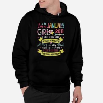 Awesome Since 2011 10Th Birthday I'm A January Girl 2011 Hoodie | Crazezy