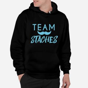 Baby Shower Gender Reveal Team Staches Hoodie - Monsterry CA