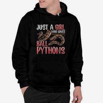 Ball Python Women Just A Girl Who Loves Ball Pythons Hoodie | Crazezy AU