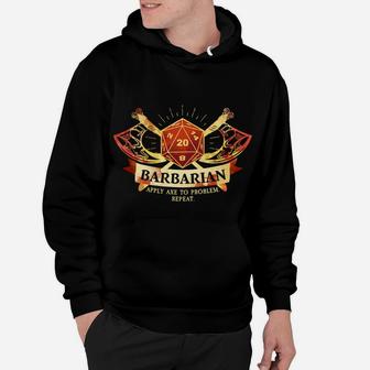 Barbarian Class D20 Tabletop Dungeons Rpg Dragons Hoodie | Crazezy AU