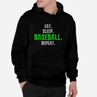Baseball Eat Sleep Repeat Hoodie | Crazezy UK
