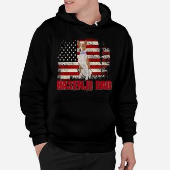 Basenji Dad American Flag 4Th Of July Dog Lovers Hoodie | Crazezy UK