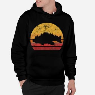 Bass Fishing Forest Largemouth Bass Fish Retro Vintage Funny Hoodie | Crazezy AU