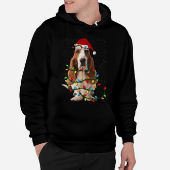 Basset Hound Christmas Funny Basset Hound Dog Lovers Gift Sweatshirt Hoodie | Crazezy