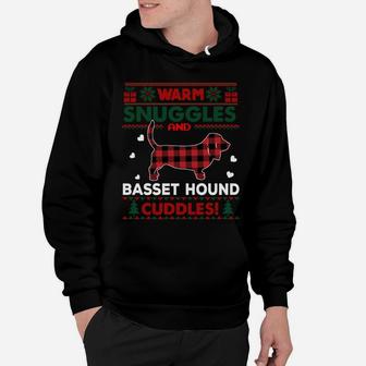 Basset Hound Dog Lovers Christmas Ugly Christmas Sweater Hoodie | Crazezy DE