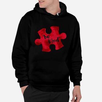 Be Kind Red Puzzle Hoodie - Thegiftio UK