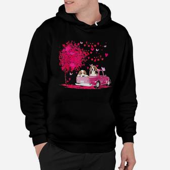 Beagle Couple Truck Happy Valentine's Day Gifts Hoodie - Monsterry