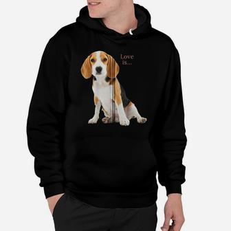 Beagle Shirt Beagles Tee Love Is Dog Mom Dad Puppy Pet Cute Zip Hoodie Hoodie | Crazezy UK