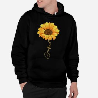 Beautiful Sunflower With Lettering Shirt For Women Hoodie | Crazezy AU