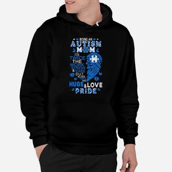 Being An Autism Mom Is Twice The Work Stress And Tears But Also Twice The Hugs And Love Pride Hoodie - Monsterry