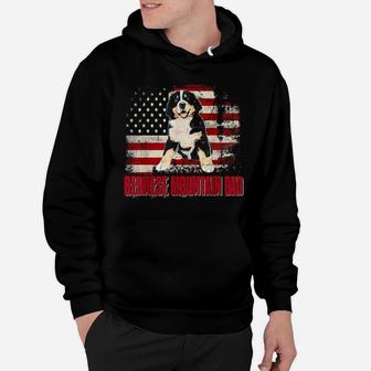 Bernese Mountain Dad American Flag 4Th Of July Dog Lovers Hoodie | Crazezy DE