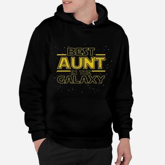 Best Aunt Galaxy Shirt Announcement Birthday Gift For Aunt Hoodie | Crazezy