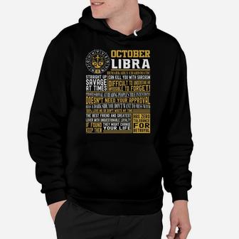 Best Born In October Libra Zodiac Sign T Shirts Men, Women Hoodie | Crazezy AU