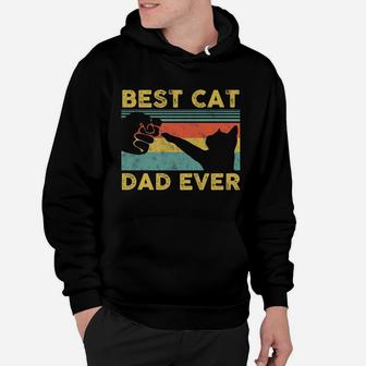 Best Cat Dad Ever Tee Funny Cat Daddy Father Vintage Gift Hoodie | Crazezy CA