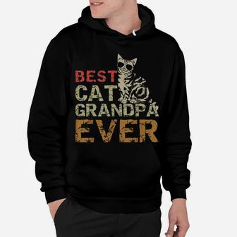 Best Cat Grandpa Ever Shirt Funny Cat Lover Gift Tee Hoodie | Crazezy