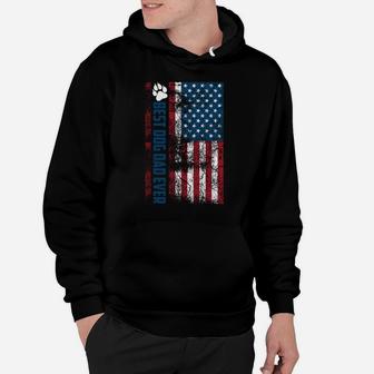Best Dog Dad Ever | Cute Father's Day Funny 4Th Of July Gift Hoodie | Crazezy