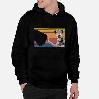 Best Irish Wolfhound Dad Ever Vintage Fathers Day Hoodie - Monsterry UK
