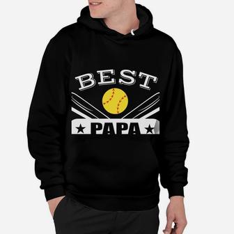 Best Papa Ever Gift For Softball Grandpa Grandfather Hoodie | Crazezy